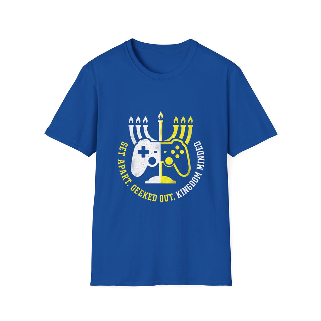 Gamer T-Shirt — 'Set Apart. Geeked Out. Kingdom Minded.'