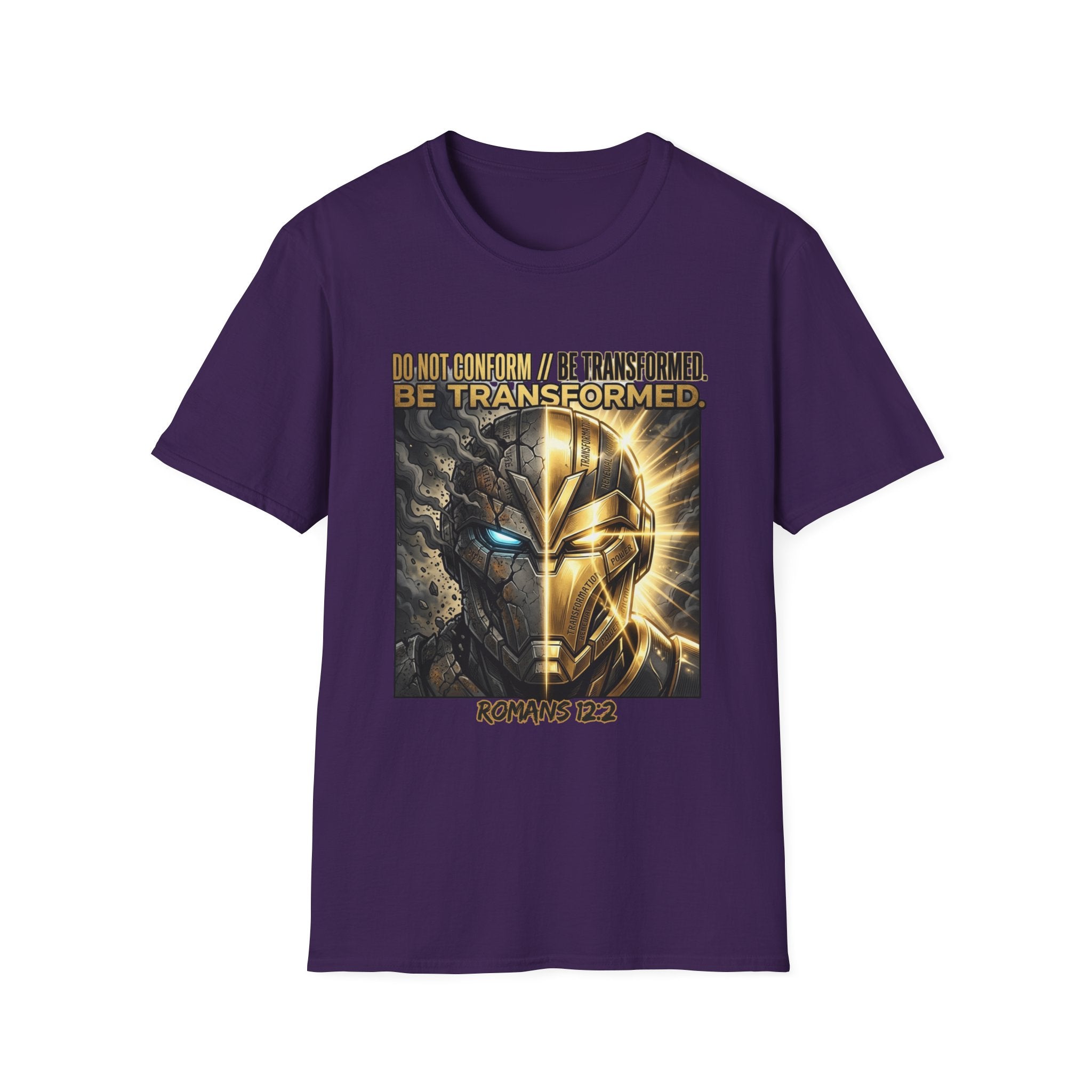 T-Shirt — "Do Not Conform / Be Transformed" Romans 12:2 Inspirational Tee