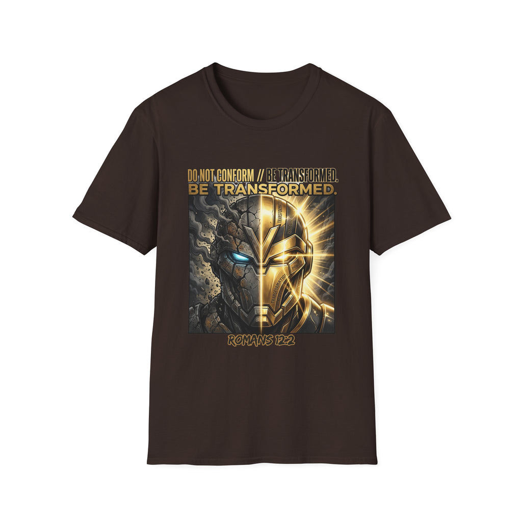T-Shirt — "Do Not Conform / Be Transformed" Romans 12:2 Inspirational Tee