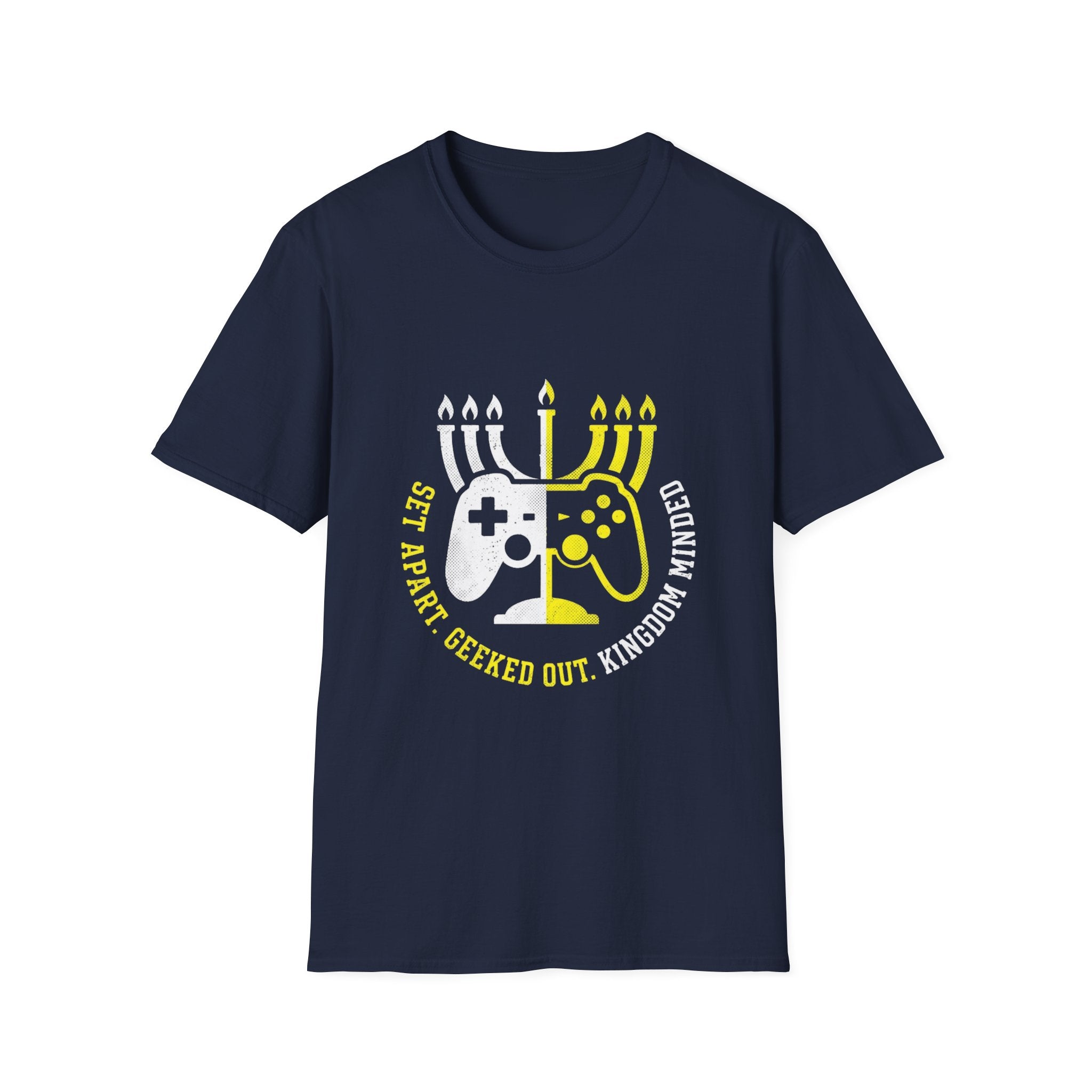 Gamer T-Shirt — 'Set Apart. Geeked Out. Kingdom Minded.'