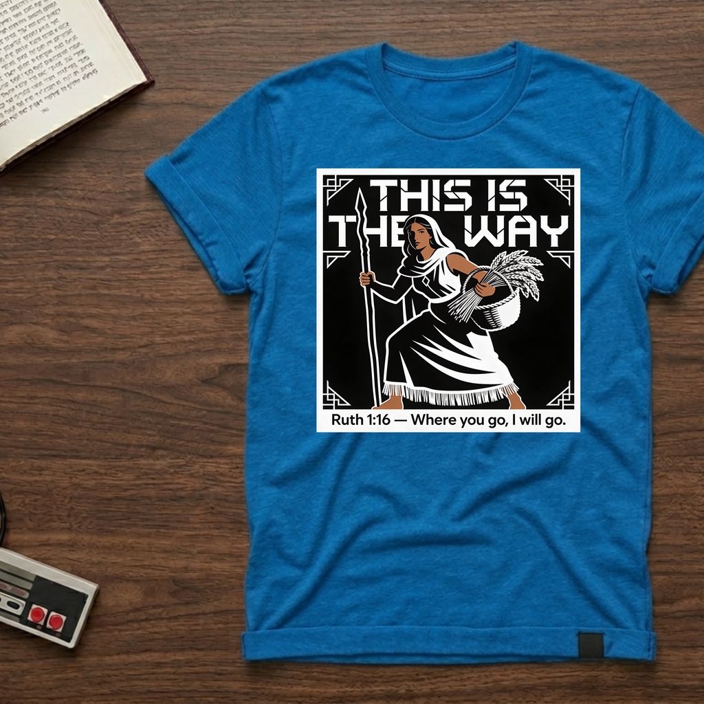 This Is The Way Ruth 1:16 T-Shirt — 'Where You Go, I Will Go' Faith Tee