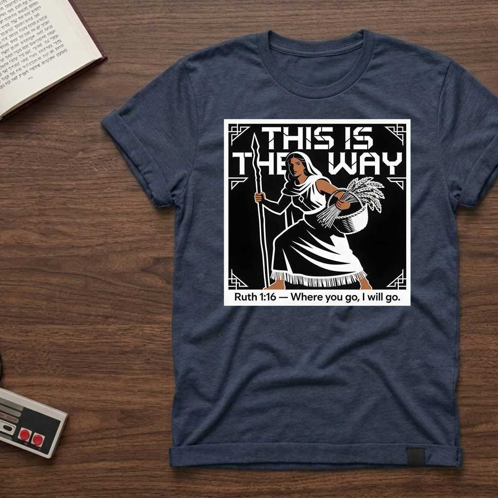 This Is The Way Ruth 1:16 T-Shirt — 'Where You Go, I Will Go' Faith Tee