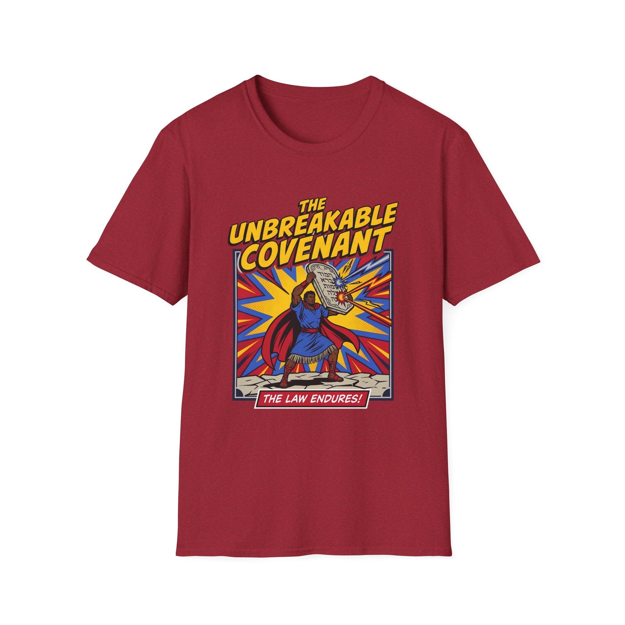 The Unbreakable Covenant T-Shirt – Retro Superhero 'The Law Endures' Graphic Tee