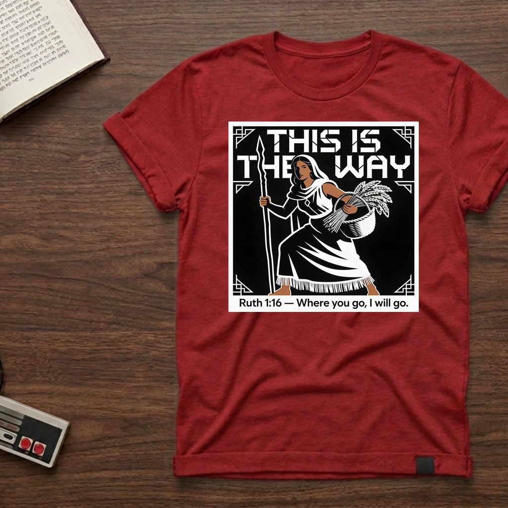 This Is The Way Ruth 1:16 T-Shirt — 'Where You Go, I Will Go' Faith Tee