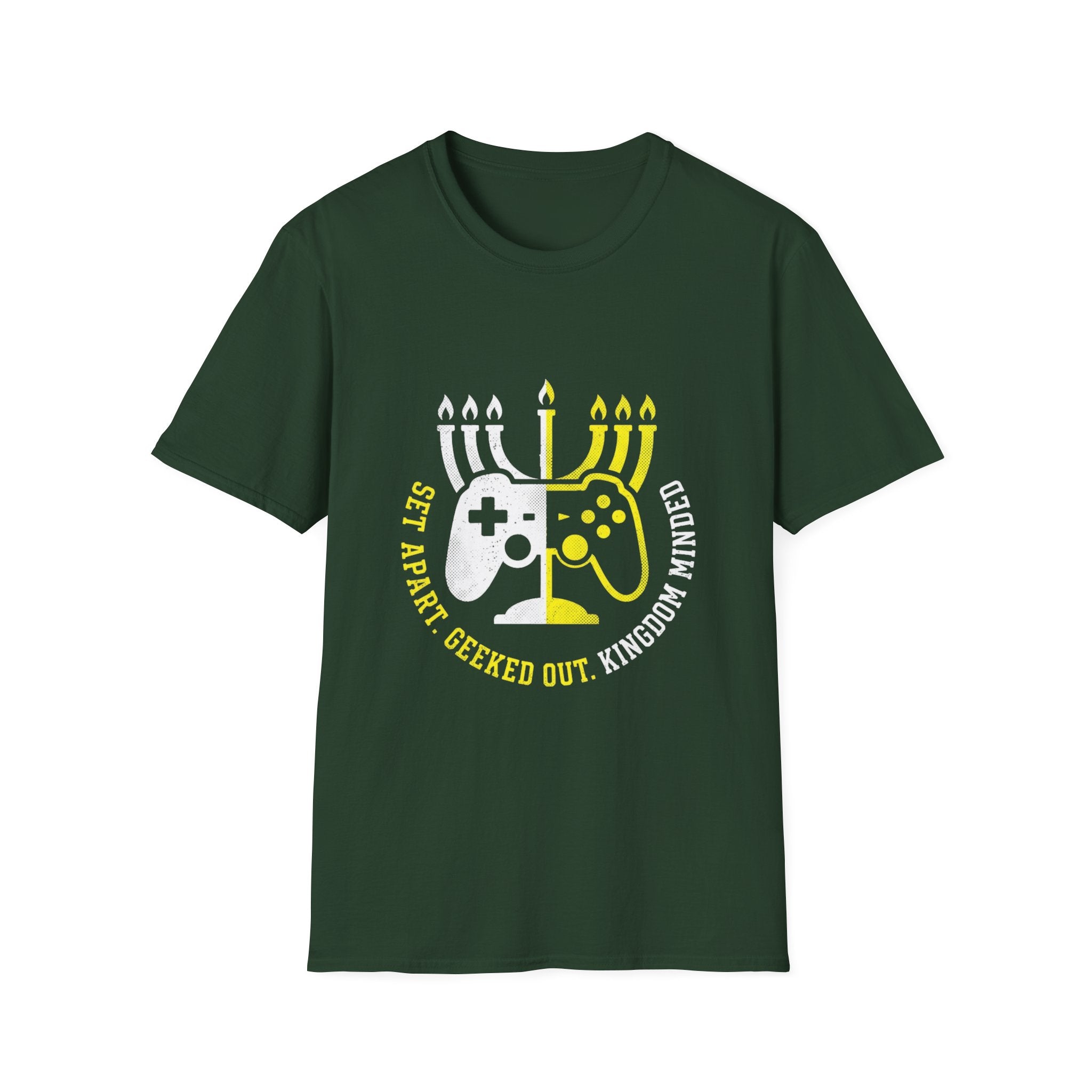 Gamer T-Shirt — 'Set Apart. Geeked Out. Kingdom Minded.'