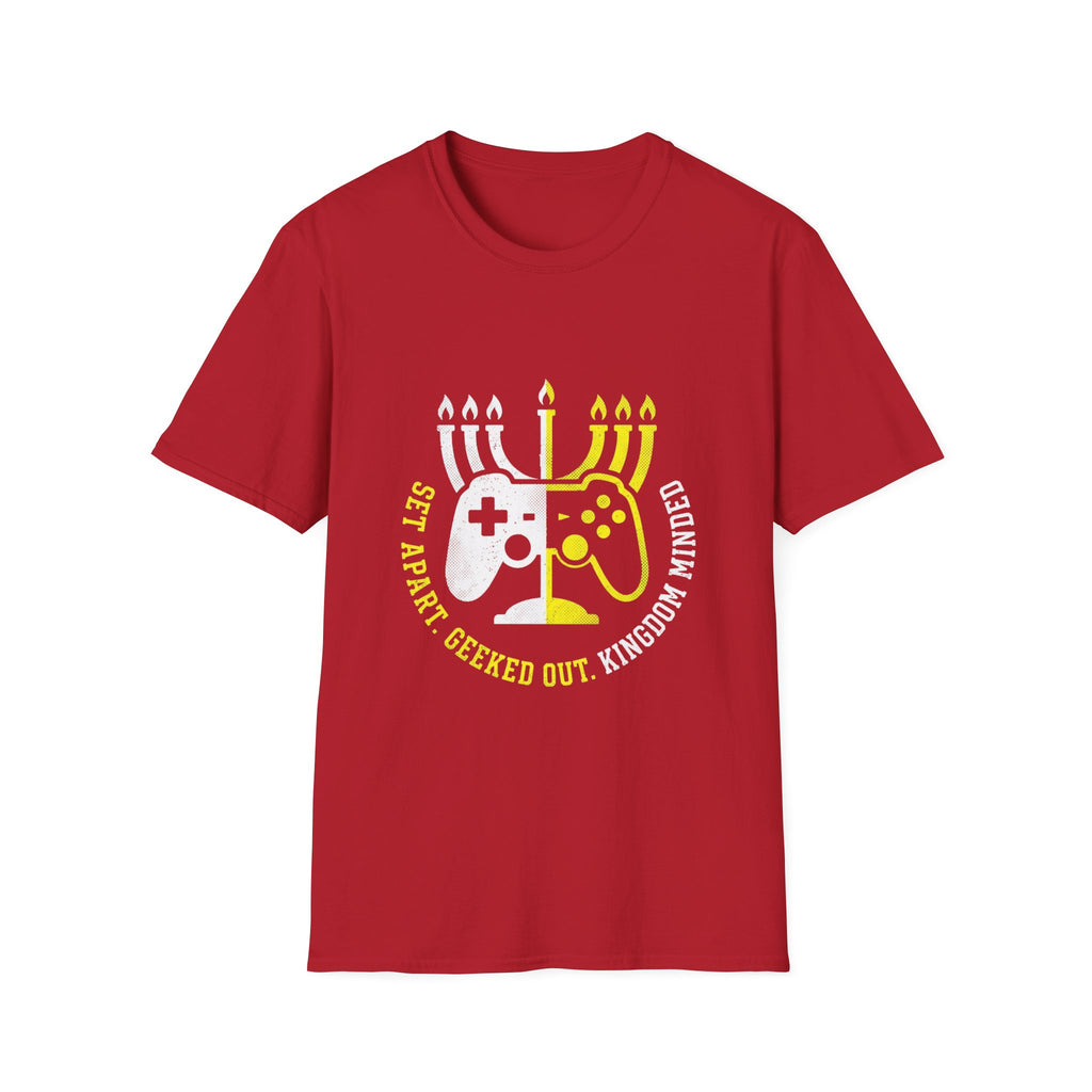 Gamer T-Shirt — 'Set Apart. Geeked Out. Kingdom Minded.'