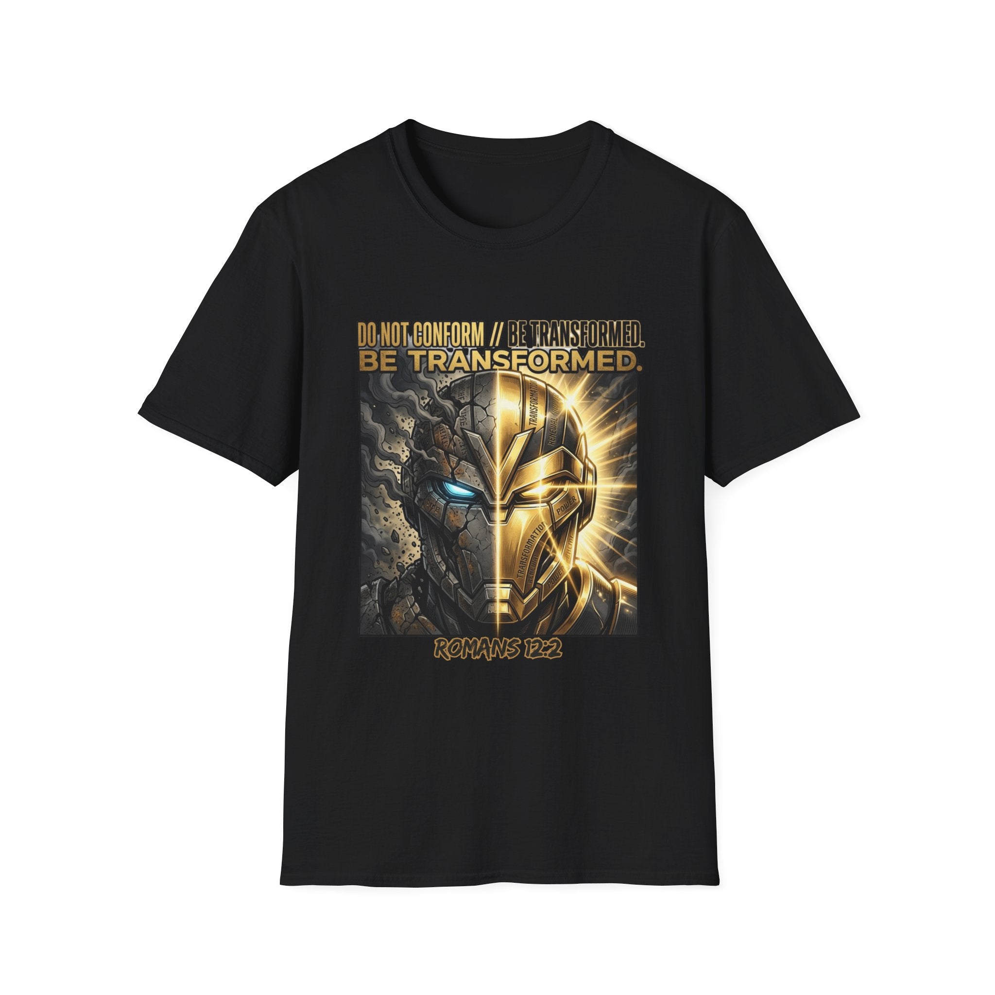 T-Shirt — "Do Not Conform / Be Transformed" Romans 12:2 Inspirational Tee