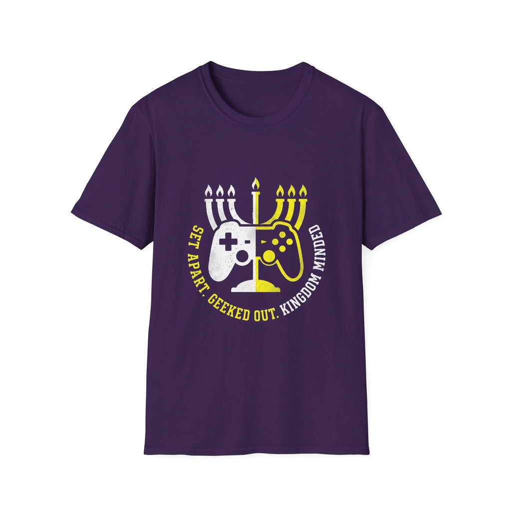 Gamer T-Shirt — 'Set Apart. Geeked Out. Kingdom Minded.'