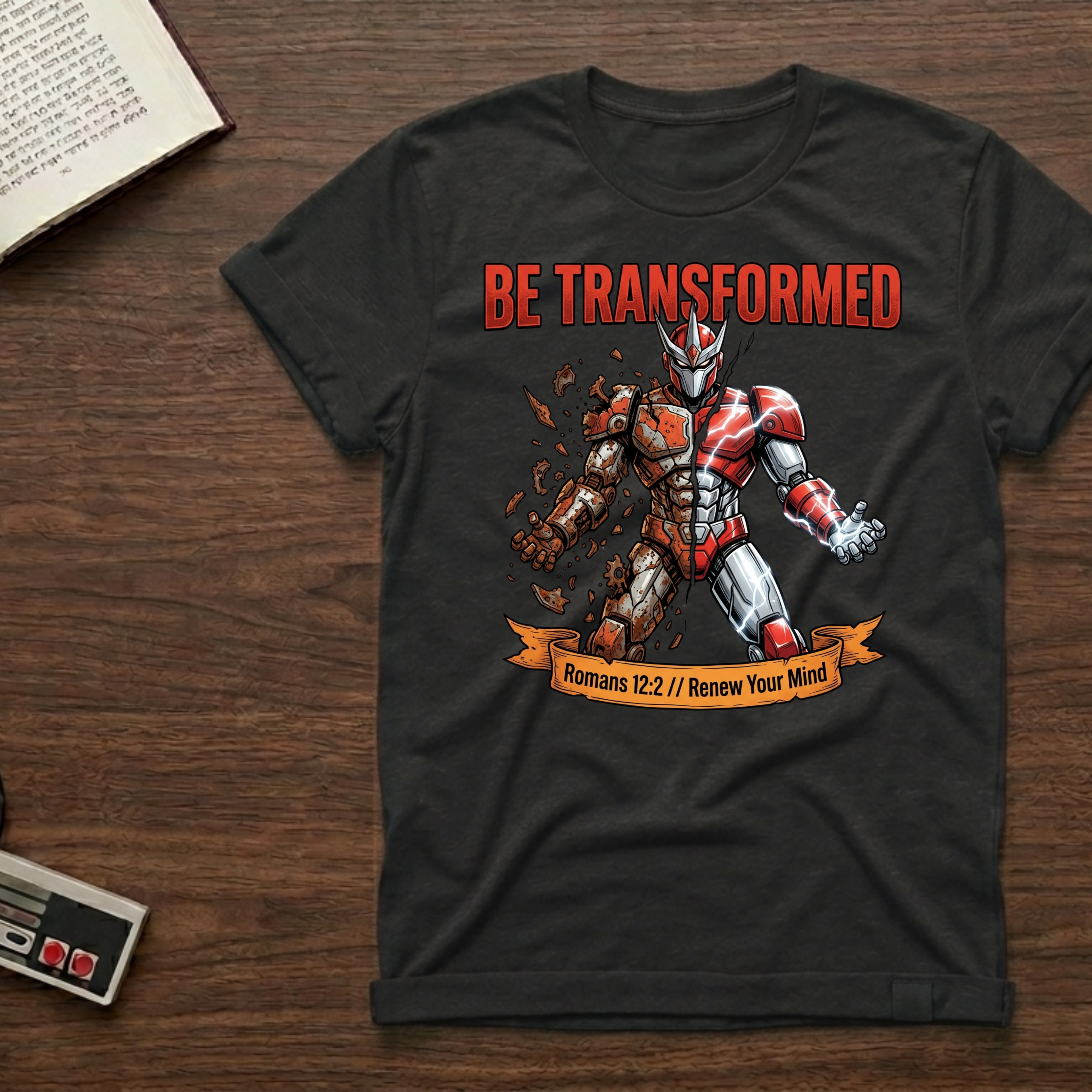 Be Transformed T-Shirt — Faith Superhero Graphic Tee