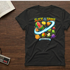 Slice of the Spirit T-Shirt — Colorful Fruit Faith Graphic Tee (Galatians 5:22-23)