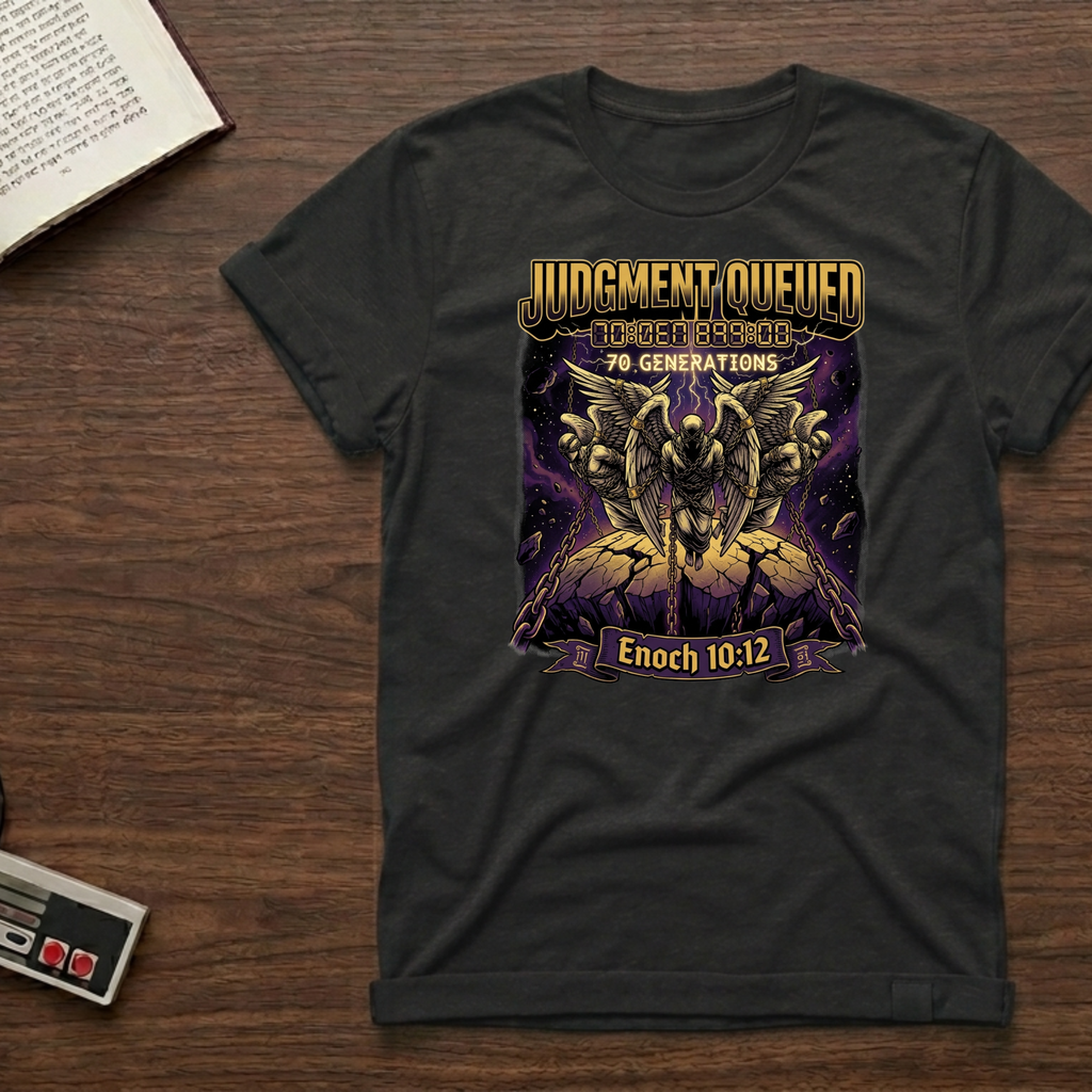Judgment Queued T‑Shirt — Enoch 10:12 Vintage Apocalyptic Graphic Tee