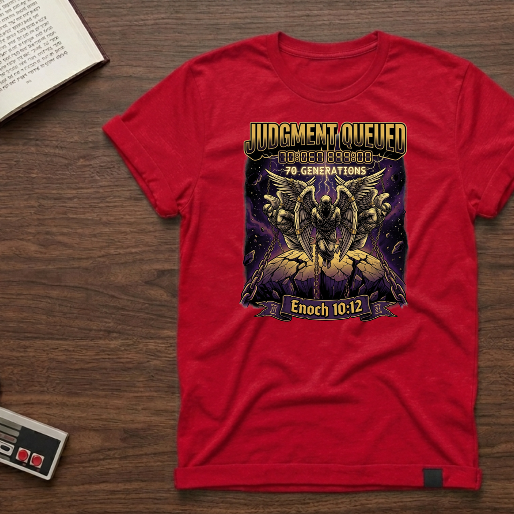 Judgment Queued T‑Shirt — Enoch 10:12 Vintage Apocalyptic Graphic Tee