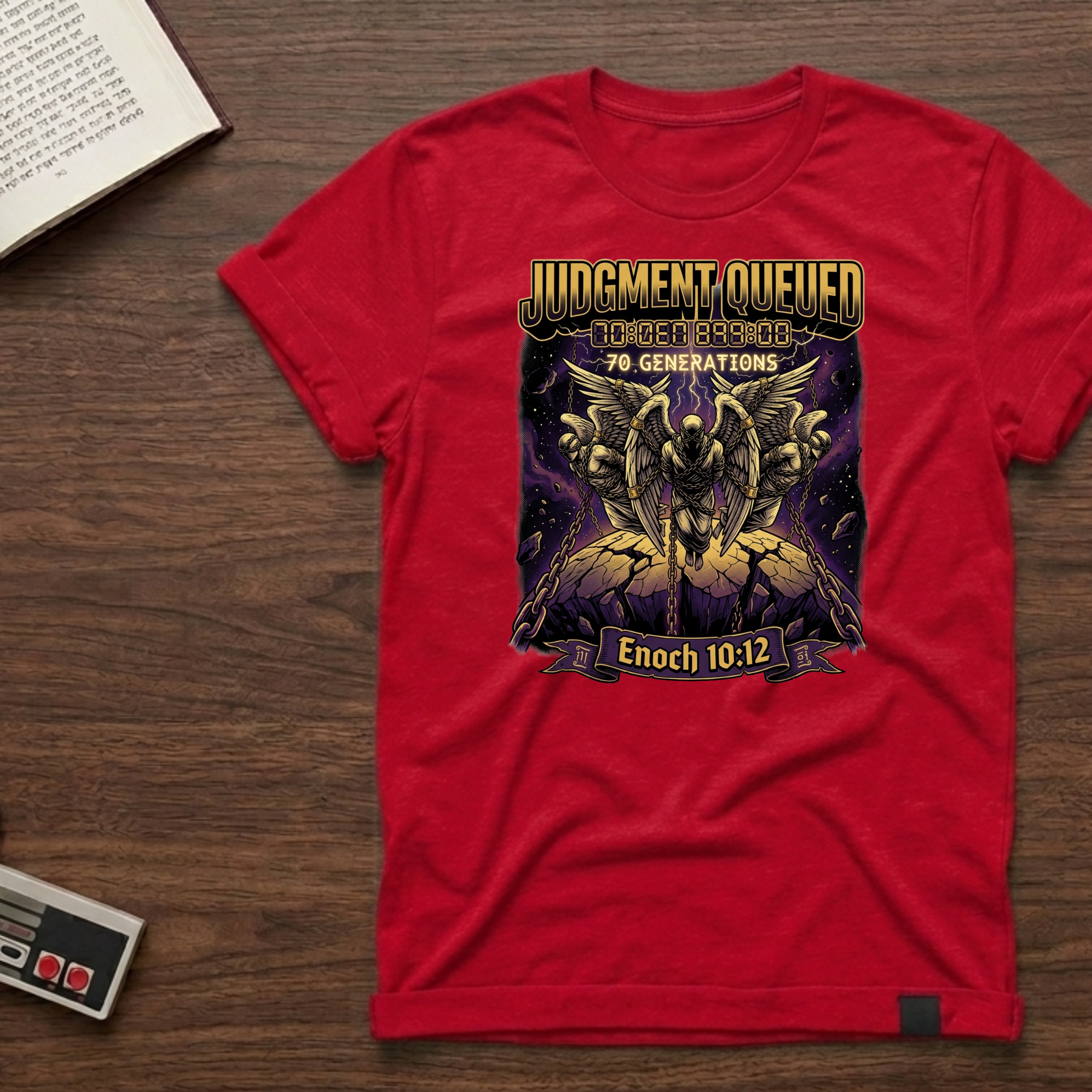 Judgment Queued T‑Shirt — Enoch 10:12 Vintage Apocalyptic Graphic Tee