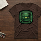 Judgment Sequence T‑Shirt — Green Hologram Sci‑Fi Interface Graphic Tee