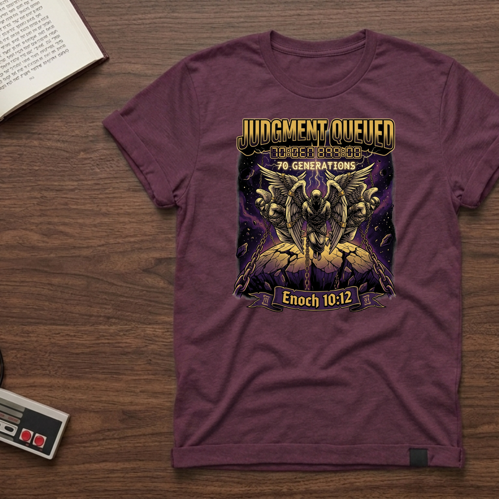 Judgment Queued T‑Shirt — Enoch 10:12 Vintage Apocalyptic Graphic Tee