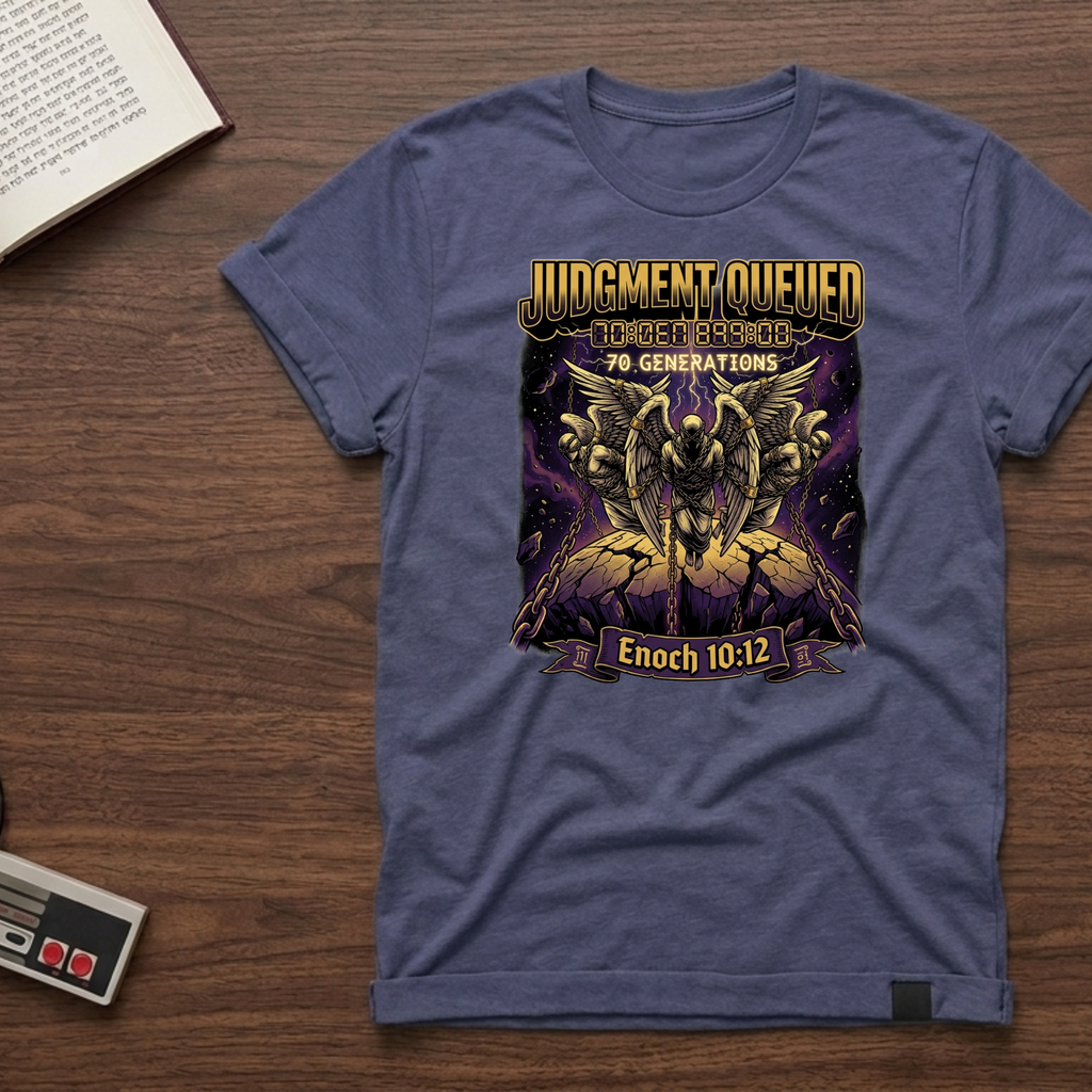 Judgment Queued T‑Shirt — Enoch 10:12 Vintage Apocalyptic Graphic Tee