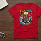 Race to Win Graphic T-Shirt — 'Race to Win' Vintage Kart Racing Tee