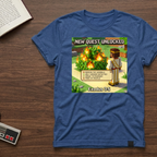 Minecraft-Inspired 'New Quest Unlocked' T-Shirt — Exodus 3:5 Bible Gaming Tee