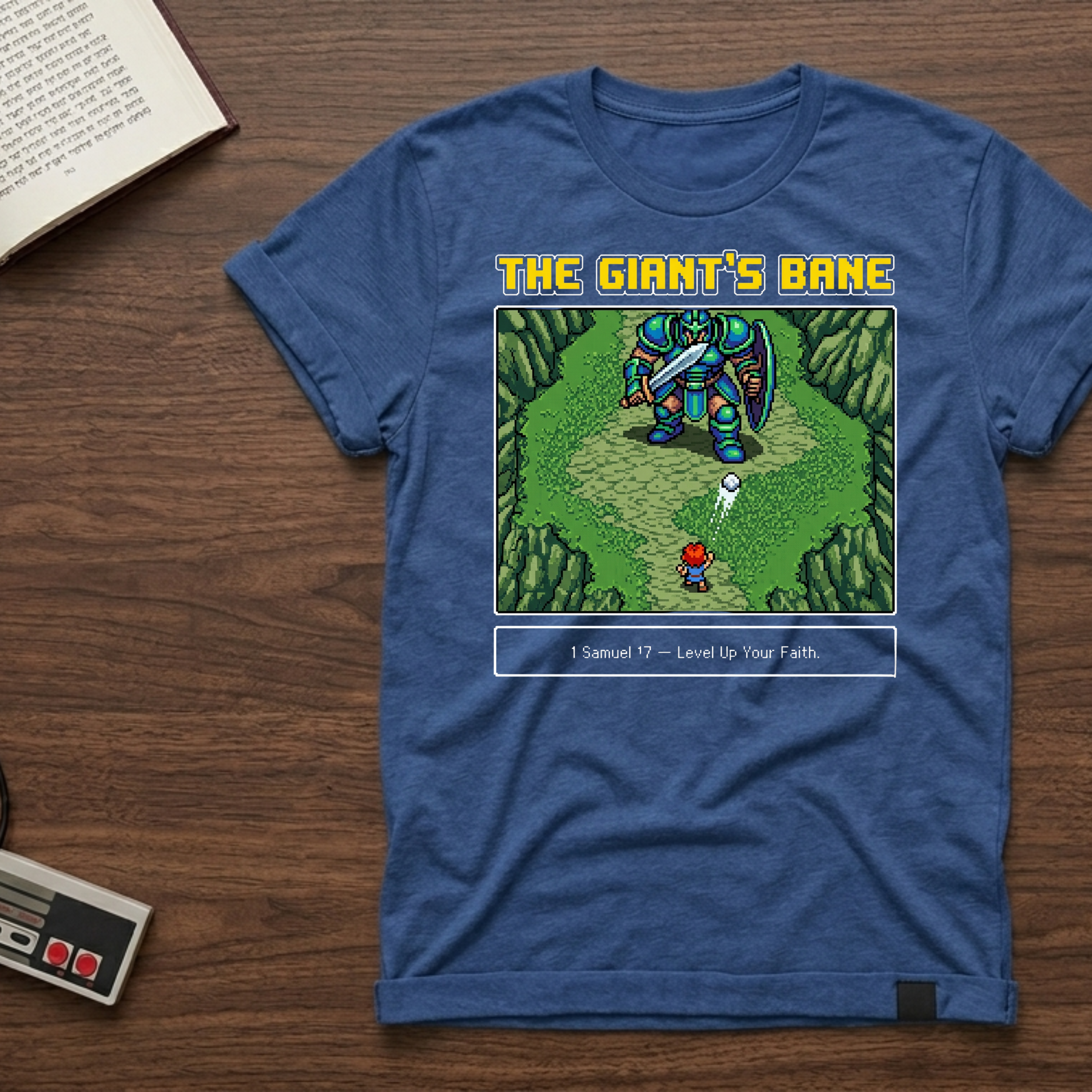 The Giant's Bane T-Shirt — Retro RPG Pixel Art Adventure Tee