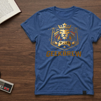GeekBrew Lion Crest T-Shirt — Gold Gaming Emblem Tee