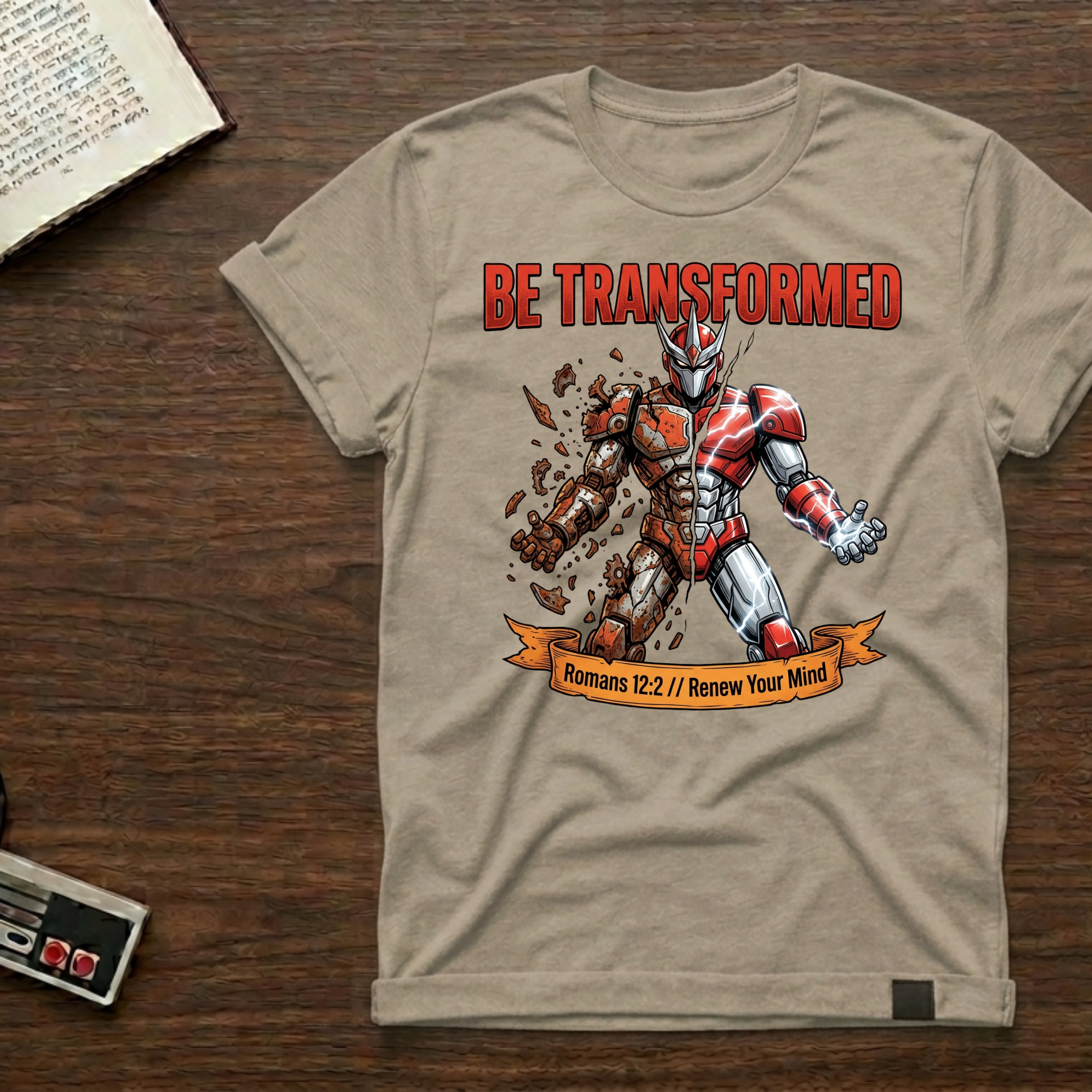 Be Transformed T-Shirt — Faith Superhero Graphic Tee