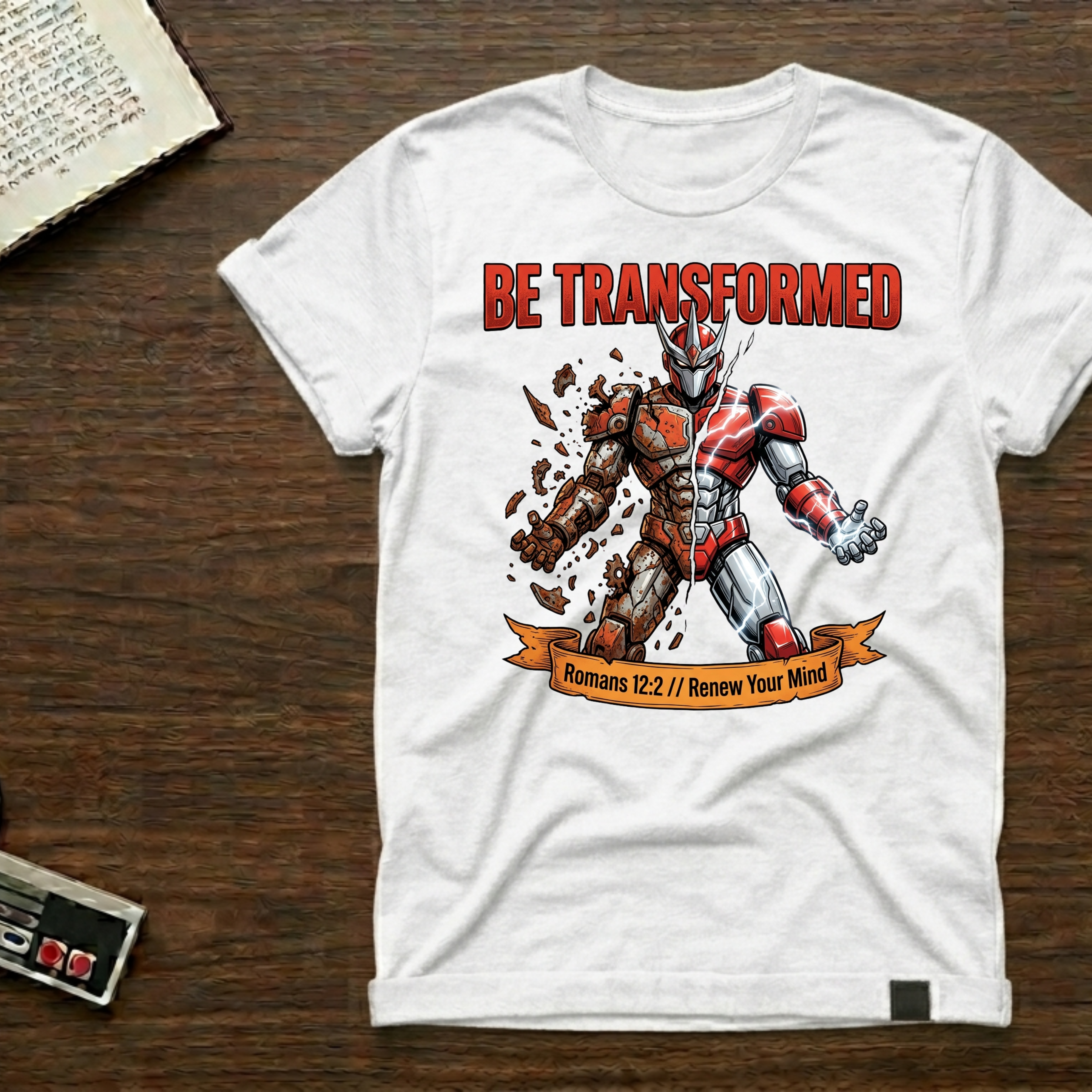 Be Transformed T-Shirt — Faith Superhero Graphic Tee