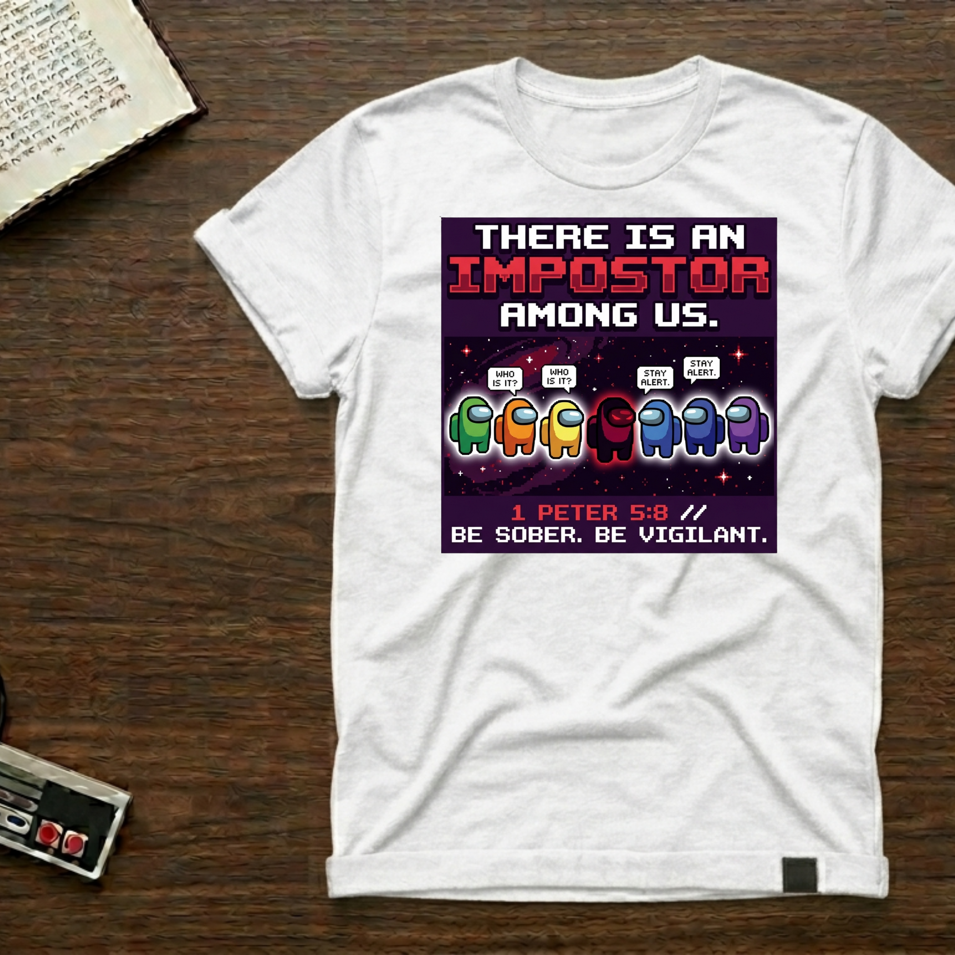 1 Peter "There Is An Impostor Among Us" Graphic T‑Shirt