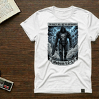 T-Shirt — “The Guilty Will Not Go Unpunished” Graphic Tee (Nahum 1:2-3) — Dark Stormy Skull Design