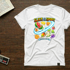 Slice of the Spirit T-Shirt — Colorful Fruit Faith Graphic Tee (Galatians 5:22-23)